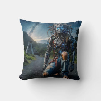 Astral Blue Jeans Warrior Cushion