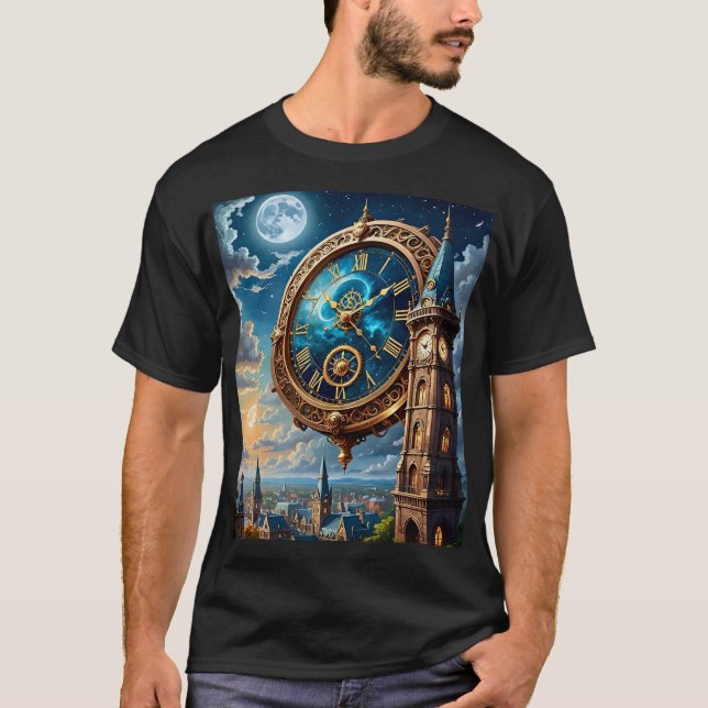Astral Clocktower Fantasy City Tee (Front)