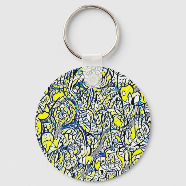 Astral floral keyring 3 (Front)