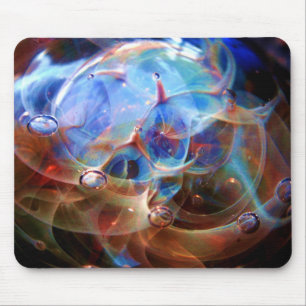 Astral Galaxy Orion's Belt Lampwork Glass Nebula Mouse Pad