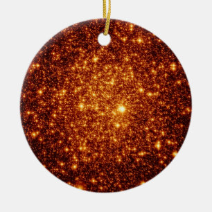 Astral Glitter Copper Bronze Christmas Ornaments