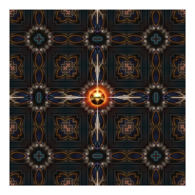 Astral Imperial Fractal Art Composition Photo Print (Front)