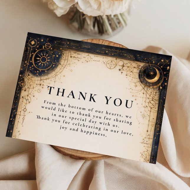 Astral Night Wedding Thank You Card (Creator Uploaded)