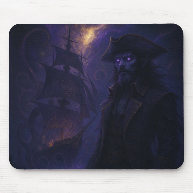 Astral Pirate in Amethyst Light Mouse Pad (Front)