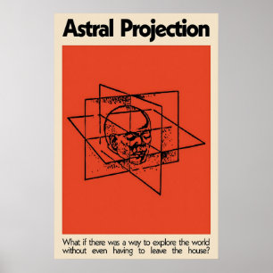 Astral Projection Japanese Abstract Bauhaus Poster