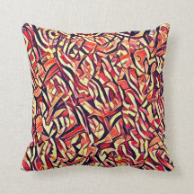 Astral square fire pillow