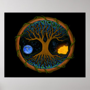 Astral Tree of Life Poster