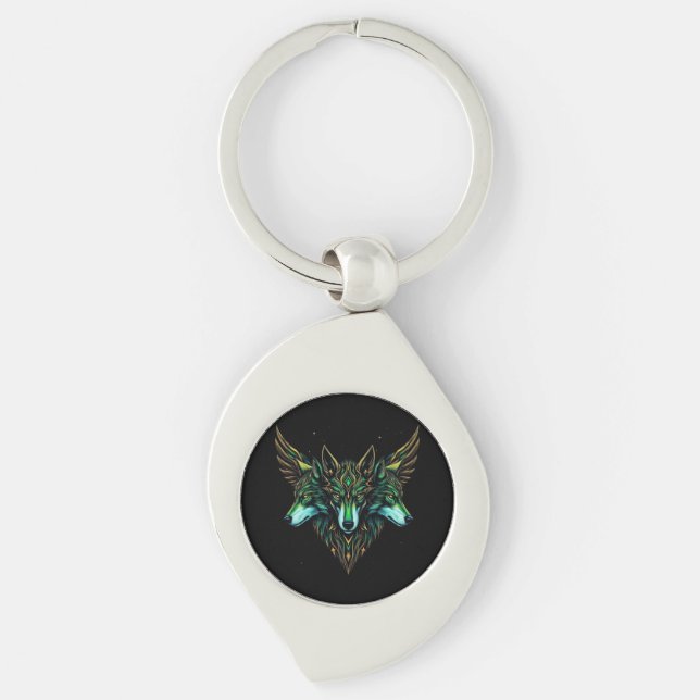 Astral Wolves Key Ring (Front)