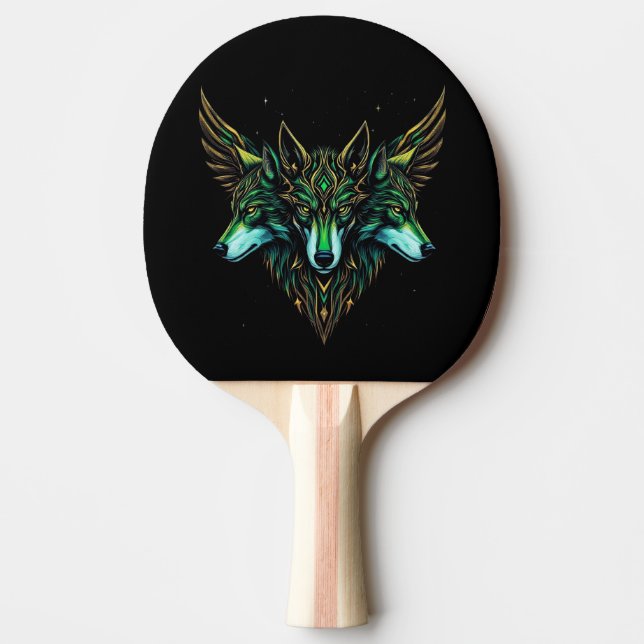 Astral Wolves Ping Pong Paddle (Front)