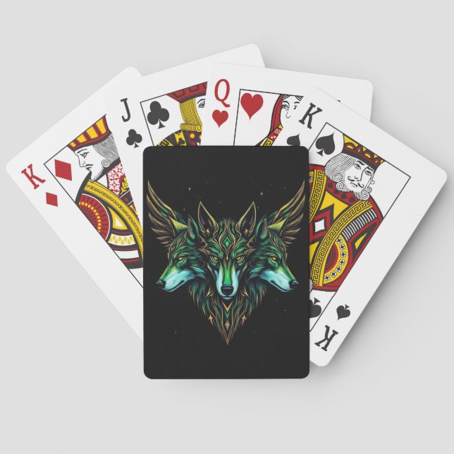 Astral Wolves Playing Cards (Back)