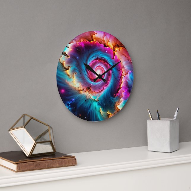 “Astralis” - Nebula and Galaxies                   Large Clock (Office)