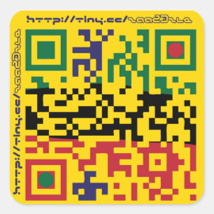 astrastudios QRcode Square Sticker