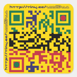 astrastudios QRcode Square Sticker