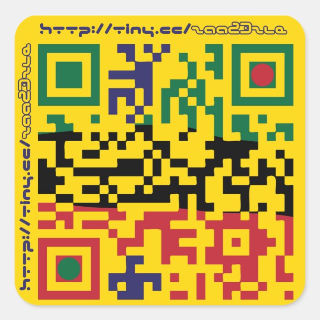 astrastudios QRcode Square Sticker (Front)