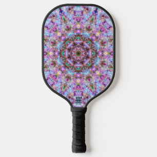 Astrid - Pastel Pink & Purple Psychedelic Mandala  Pickleball Paddle