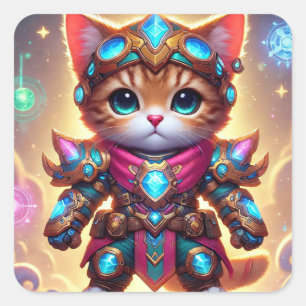 Astrid the Mystic Defender Square Sticker