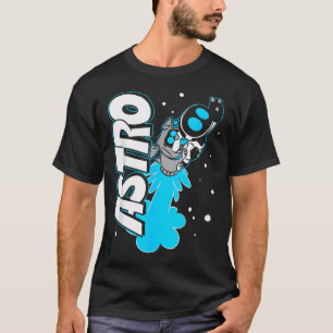 Astro And Dog Rocket Launch In Space Video T-Shirt