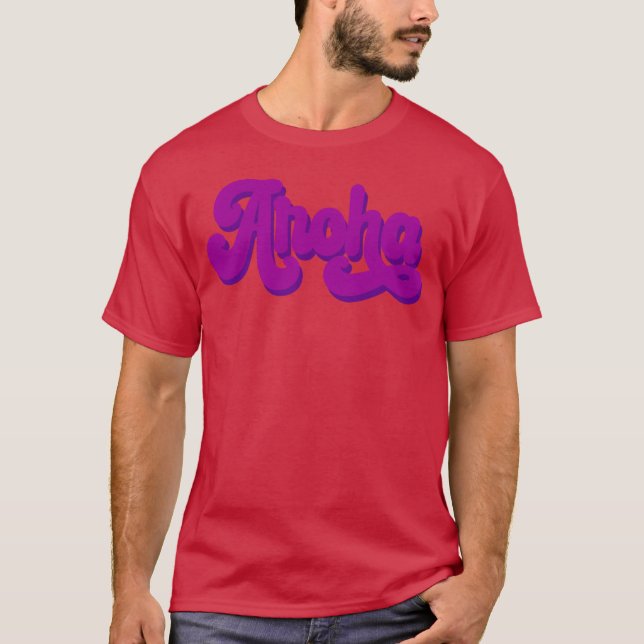 Astro Aroha typography 70s gift T-Shirt (Front)
