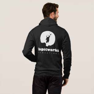 Astro Black and White Zip Hoodie