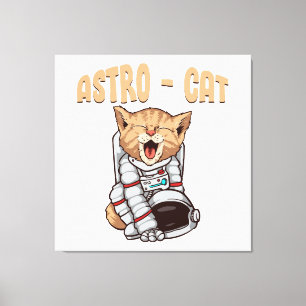 Astro Cat Canvas Print