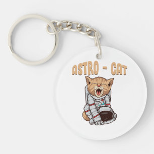 Astro Cat Key Ring