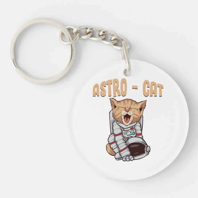 Astro Cat Key Ring (Front)