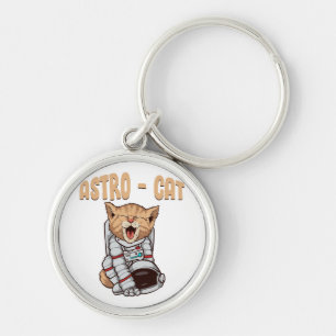 Astro Cat Key Ring