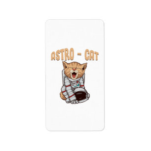 Astro Cat Label