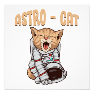Astro Cat Photo Print