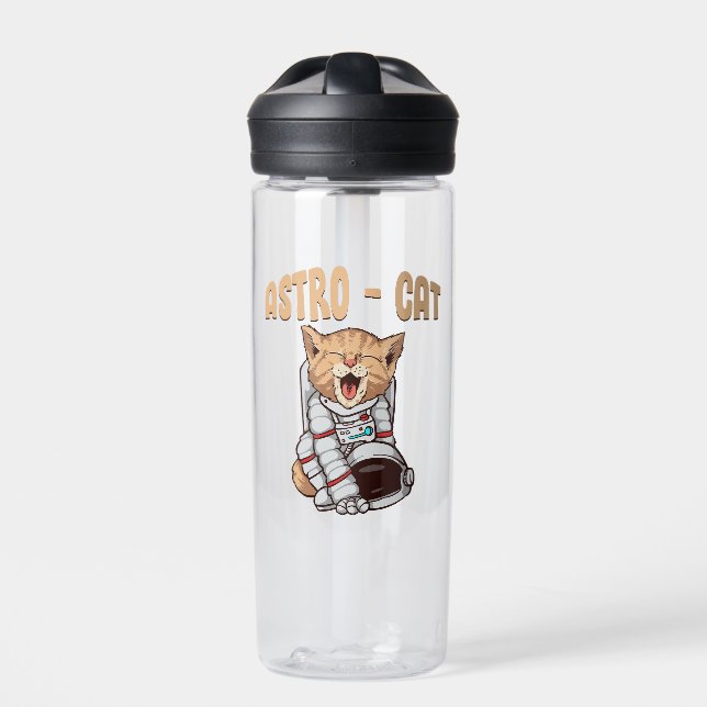 Astro Cat Water Bottle (Front)