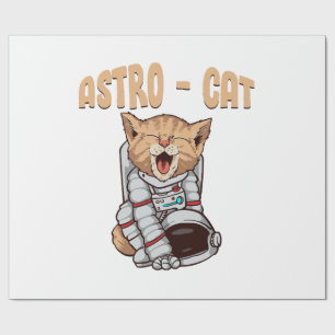 Astro Cat Wrapping Paper