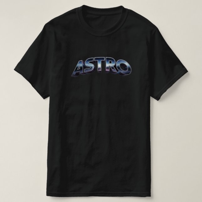 Astro Futuristic Galaxy Streetwear T-Shirt (Design Front)