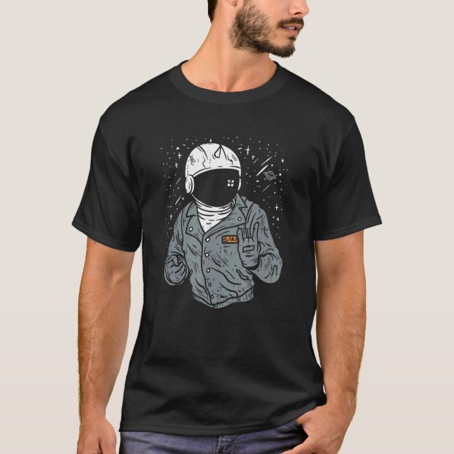 Astro Punk Astronaut Space Punk Astropunk T-Shirt (Front)