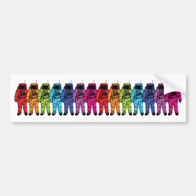Astro Rainbow Bumper Sticker (Front)