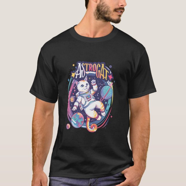 Astrocat Space Cat Adventure T-Shirt (Front)