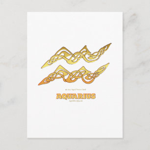 Astrocelt  series Aquarius Postcard