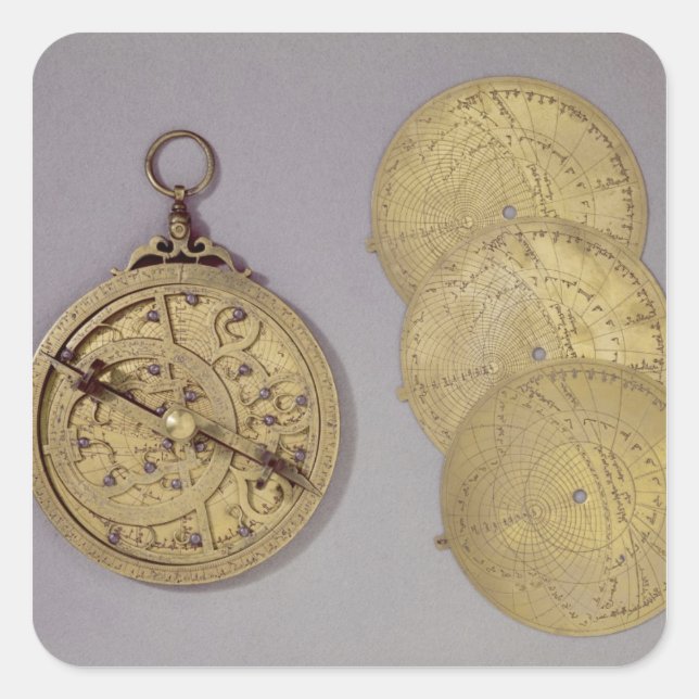 Astrolabe, 1216 square sticker (Front)