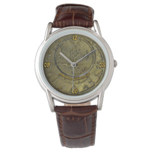 Astrolabe face design watch