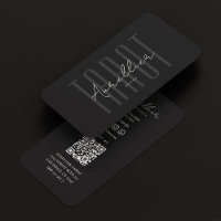 Astrologer Black Grey Tarot Reader Modern