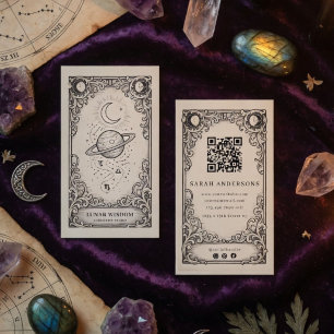 Astrologer Vintage Celestial Astrology Studio Business Card
