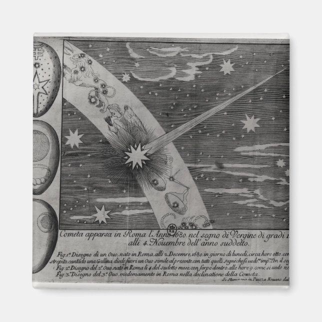 Astrological diagram of the comet magnet (Front)