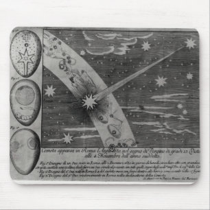 Astrological diagram of the comet mouse pad