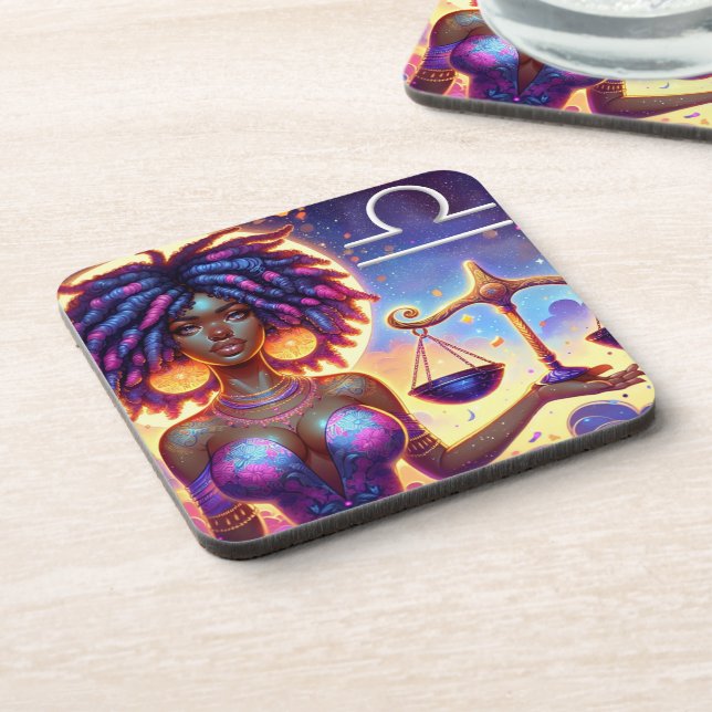 Astrological Horoscope Sign Libra Zodiac   Coaster (Left Side)