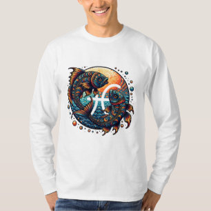 Astrological Horoscope Sign Pisces Zodiac   T-Shirt