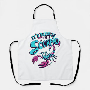 Astrological Scorpio Vibes Vintage Zodiac Sign Apron