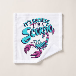 Astrological Scorpio Vibes Vintage Zodiac Sign Wash Cloth