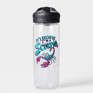 Astrological Scorpio Vibes Vintage Zodiac Sign Water Bottle