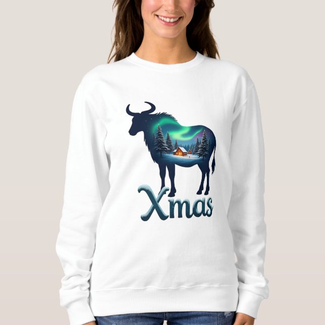 Astrological Sign Taurus Xmas Celebration Sweatshirt (Front)