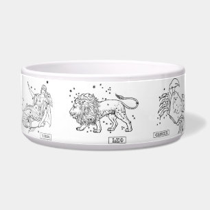 Astrological Signs Pet Bowl
