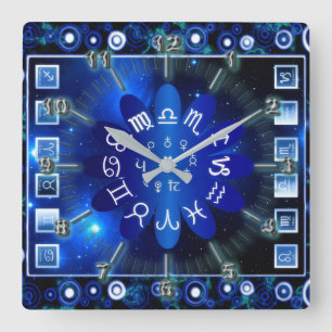 Astrological Square Wall Clock